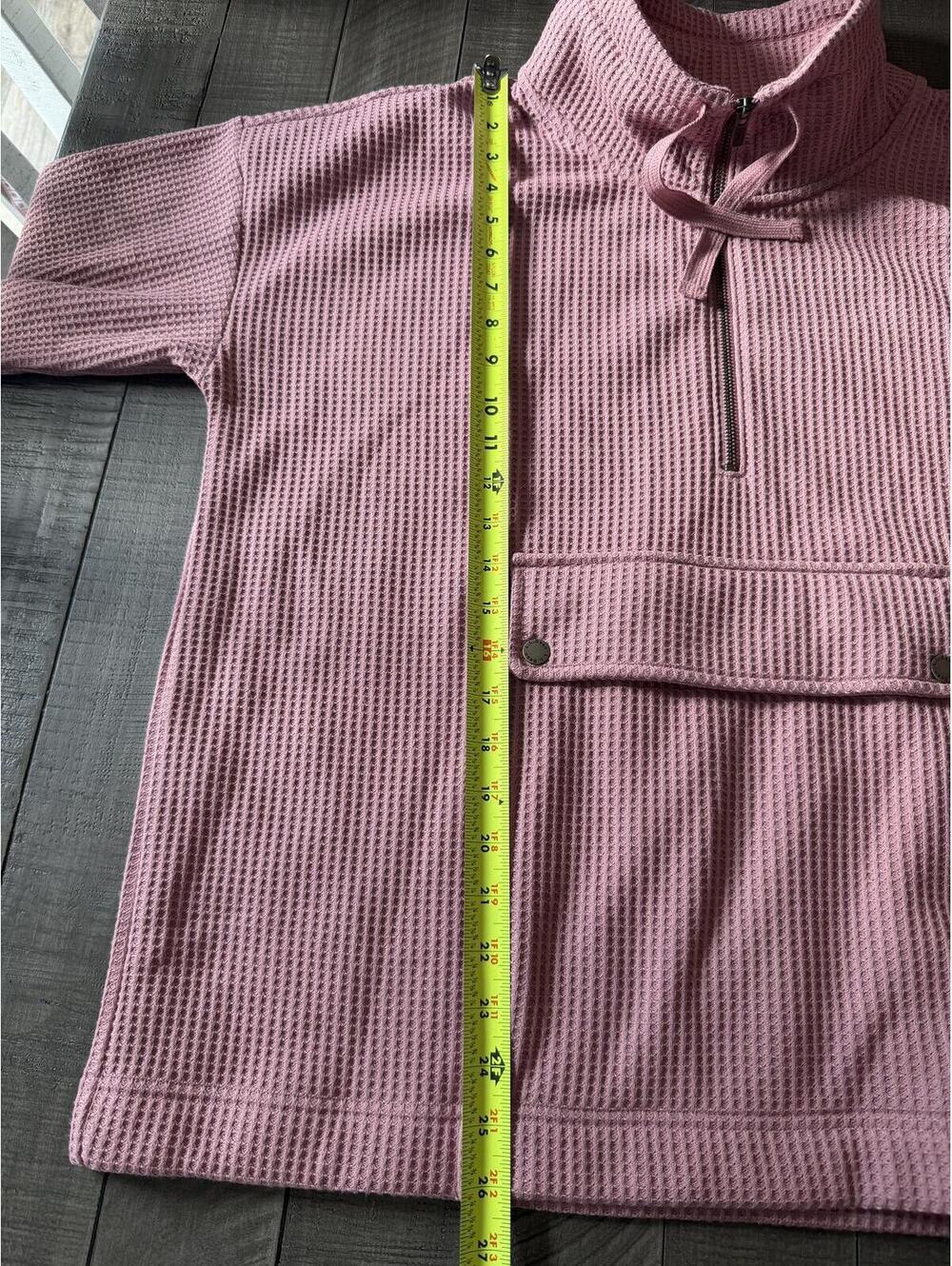 L.L. Bean Birchwood Brushed Waffle Anorak in Washed Orchid - Picture 7 of 8